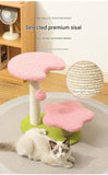 NNEDSZ Blue Compact Cat Climbing Frame with Dual-Level Sisal Posts and Playful Design - Perfect for Scratching and Jumping