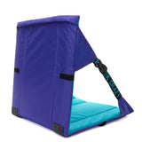 NNEDSZ Blue Portable Outdoor Camping Seat Pad with Backrest, Foldable & Waterproof Concert Cushion, 600D Oxford Fabric, Ideal for Hiking & Picnics