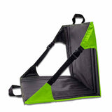 NNEDSZ Green And Black Portable Outdoor Camping Seat Pad with Backrest, Foldable & Waterproof Concert Cushion, 600D Oxford Fabric, Ideal for Hiking & Picnics