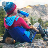 NNEDSZ Green And Black Portable Outdoor Camping Seat Pad with Backrest, Foldable & Waterproof Concert Cushion, 600D Oxford Fabric, Ideal for Hiking & Picnics