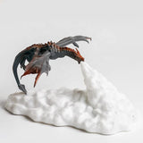 NNEDSZ Red Fire Dragon 3D Printed LED Dragon Flame Night Light – Unique Decorative Lamp for Desk, Bedroom & Gift Ideas