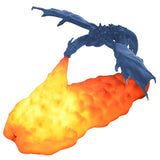 NNEDSZ Blue Ice Dragon 3D Printed LED Dragon Flame Night Light - Unique Decorative Lamp for Desk, Bedroom & Gift Ideas