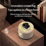 NNEDSZ Black Creative Cannon-Shaped Aromatherapy Diffuser with Colorful LED Lights, 280ml Ultrasonic Humidifier, Dual Mist Modes, Desktop Small Air Freshener
