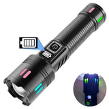 NNEDSZ Carton Box Rechargeable High-Power Emergency Flashlight – Super Bright Portable Outdoor Patrol Torch with Digital Display