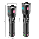 NNEDSZ Carton Box Rechargeable High-Power Emergency Flashlight – Super Bright Portable Outdoor Patrol Torch with Digital Display