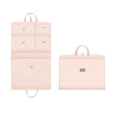 NNEDSZ Light Pink Travel Storage Organizer Bag - Multi-Compartment Lightweight Foldable Luggage Organizer for Clothes, Underwear, and Accessories - Portable and Durable Packing Solution for Travel & Business Trips