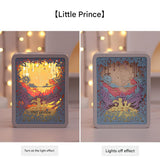 NNEDSZ The Little Prince 3D Paper Carving Night Light - USB Or Battery Powered Decorative Bedside Lamp | Atmosphere Lamp for Bedroom | Creative Starry Night and Little Prince Design Gift