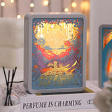 NNEDSZ Little Monsters 3D Paper Carving Night Light - USB Or Battery Powered Decorative Bedside Lamp | Atmosphere Lamp for Bedroom | Creative Starry Night and Little Prince Design Gift