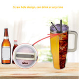NNEDSZ Orange 40oz Silicone Dual-Chamber Cup Separator - Food-Grade Drink Divider, Cold Drink Mug with Separate Compartments, BPA-Free Silicone Liner for Beverages, Juice, Coffee, and Tea