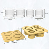 NNEDSZ 2 Pcs Brown Silicone Ice Cube Tray with Lid - Easy Release, Food-Grade Platinum Silicone Ice Mold, 30oz/40oz Compatible, Durable and Reusable