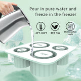 NNEDSZ 2 Pcs Brown Silicone Ice Cube Tray with Lid - Easy Release, Food-Grade Platinum Silicone Ice Mold, 30oz/40oz Compatible, Durable and Reusable