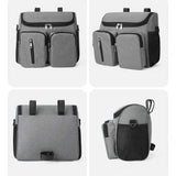 NNEDSZ Black Portable Baby Stroller Organizer Bag – Multi-Purpose Diaper Storage Bag for Moms, Lightweight and Travel-Friendly
