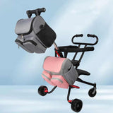 NNEDSZ Pink Portable Baby Stroller Organizer Bag - Multi-Purpose Diaper Storage Bag for Moms, Lightweight and Travel-Friendly