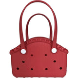 NNEDSZ Red Portable EVA Pet Handbag - DIY Custom Decoration Carrier for Small Pets, Beach, and Outdoor Use (Large Capacity)