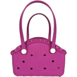 NNEDSZ Rose Red Portable EVA Pet Handbag - DIY Custom Decoration Carrier for Small Pets, Beach, and Outdoor Use (Large Capacity)