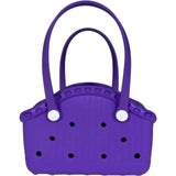 NNEDSZ Purple Portable EVA Pet Handbag - DIY Custom Decoration Carrier for Small Pets, Beach, and Outdoor Use (Large Capacity)