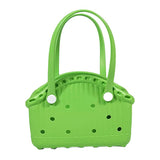 NNEDSZ Green Portable EVA Pet Handbag - DIY Custom Decoration Carrier for Small Pets, Beach, and Outdoor Use (Large Capacity)