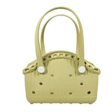 NNEDSZ Khaki Portable EVA Pet Handbag - DIY Custom Decoration Carrier for Small Pets, Beach, and Outdoor Use (Large Capacity)