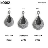 NNEDSZ Grey 3-Piece Wall-Mounted Cotton Rope Storage Baskets – Large, Medium, and Small Hand-Woven Fruit/Vegetable/Storage Nets (Large weight 300g, Medium weight 230g, Small weight 200g)