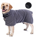 NNEDSZ M Grey Pet Dog Quick-Dry Bathrobe - Absorbent Towel Robe for Medium and Large Dogs