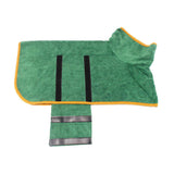 NNEDSZ L Blue Pet Dog Quick-Dry Bathrobe - Absorbent Towel Robe for Medium and Large Dogs