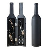 NNEDSZ Black Closure Creative Wine Accessories Set – 5-Piece High-Grade Wine Tool Gift Set