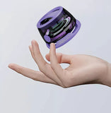 NNEDSZ Purple Portable Mini Bluetooth Speaker with Magnetic Base, High-Quality Bass and Surround Sound, Colorful Ambient Lighting, USB Rechargeable, 6-Hour Battery Life