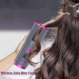 NNEDSZ Blue Automatic Hair Curler - USB Rechargeable, Safe and Portable Curling Iron for Quick Styling, Anti-Scald Design, Compact and Lightweight