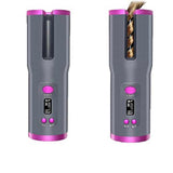 NNEDSZ Blue Automatic Hair Curler - USB Rechargeable, Safe and Portable Curling Iron for Quick Styling, Anti-Scald Design, Compact and Lightweight