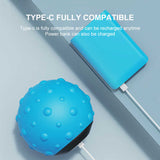 NNEDSZ Blue Vibrating Massage Ball - Deep Tissue Muscle Relaxation & Recovery Tool - Portable Electric Massager with USB Rechargeable Design