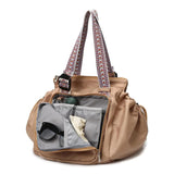 NNEDSZ Khaki Convertible Multifunctional Baby Cradle Travel Bag - Women's Backpack, Shoulder Bag, Mummy Bag with Expandable Storage