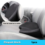 NNEDSZ Black Mini Car Seat Cushion - Memory Foam Height-Boost Cushion with Removable Mesh Cover - Driver Seat Pad for All Seasons