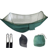 NNEDSZ Turquoise Automatic Pop-Up Mosquito Net Hammock - 200kg Load Capacity, Lightweight Outdoor Camping Gear with Quick Setup and Durable Design