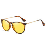 NNEDSZ Leopard Yelloe Lens Stylish Polarized Sunglasses for Men and Women - UV Protection, Lightweight Design, Trendy Sunglasses for Outdoor Activities