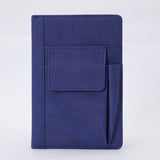 NNEDSZ Blue A5 Multi-Functional PU Leather Notebook with Pockets – Office Planner and Journal