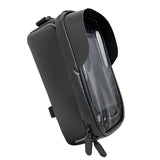 NNEDSZ Waterproof Bicycle Phone Frame Bag with Sun Visor, TPU Touchscreen, and Storage Pockets for Road and Mountain Bikes