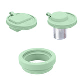 NNEDSZ Green 40oz Silicone Replacement Coffee and Pill Mug Lid - BPA-Free, Leak-Proof, Dishwasher Safe