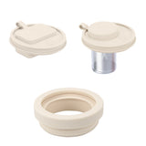 NNEDSZ Off White 40oz Silicone Replacement Coffee and Pill Mug Lid - BPA-Free, Leak-Proof, Dishwasher Safe