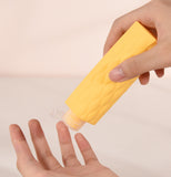 NNEDSZ Blue Combination Travel Silicone Refillable Bottles Set - 4-in-1 Portable Containers for Shampoo and Shower Gel, TPR+PE Material, Compact and Leak-Proof