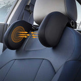 NNEDSZ Black Adjustable 3D Memory Foam Car Seat Headrest with Side Support, Universal Neck Pillow for Travel Comfort