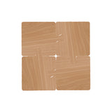 NNEDSZ Light Yellow Natural Black Walnut Wooden Coasters, Heat-Resistant Tea Cup Pads, Puzzle-Shaped Drink Mats, Eco-Friendly Tea Accessories Set