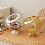 NNEDSZ Black Elegant Metal Coffee Capsule Storage Basket - Multifunctional Fruit and Snack Holder for Modern Home Decor