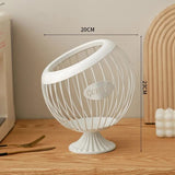 NNEDSZ White Elegant Metal Coffee Capsule Storage Basket - Multifunctional Fruit and Snack Holder for Modern Home Decor