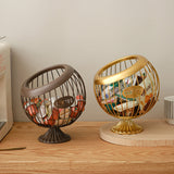 NNEDSZ White Elegant Metal Coffee Capsule Storage Basket - Multifunctional Fruit and Snack Holder for Modern Home Decor