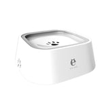 NNEDSZ White Anti-Spill Floating Pet Water Bowl for Dogs and Cats - 1L Capacity, Splash-Proof and Anti-Wet Mouth Design