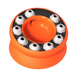 NNEDSZ Orange Interactive Slow Feeder Cat Bowl - 15° Tilt Design, Puzzle Feeder for Healthy Eating