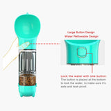 NNEDSZ Yellow 500ml Portable Pet Water Bottle | Multifunctional Travel Pet Feeder | Outdoor Dog Drinking Bottle with Waste Shovel