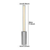 NNEDSZ 2 Pcs Silver Modern Minimalist Rechargeable Atmosphere Lamp - Touch-Control Night Light for Bedroom, Bar, and Portable Outdoor Use
