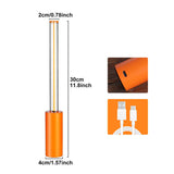 NNEDSZ 2 Pcs Orange Modern Minimalist Rechargeable Atmosphere Lamp - Touch-Control Night Light for Bedroom, Bar, and Portable Outdoor Use