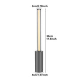 NNEDSZ 2 Pcs Grey Modern Minimalist Rechargeable Atmosphere Lamp - Touch-Control Night Light for Bedroom, Bar, and Portable Outdoor Use